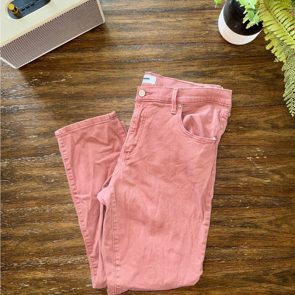 Sonoma Women's Dusty Pink Girlfriend Jeans